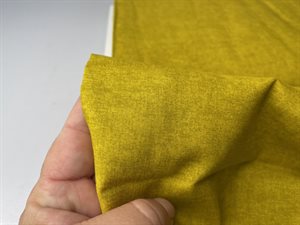 Patchwork stof - skøn mørk gul melange